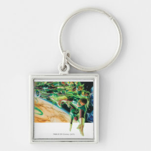 Gren Lanterns Flying in Space Key Ring