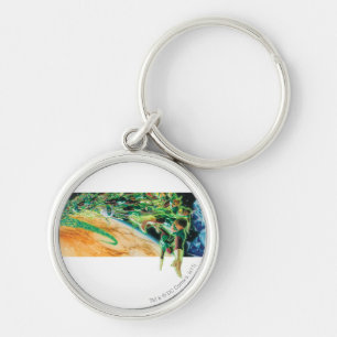 Gren Lanterns Flying in Space Key Ring