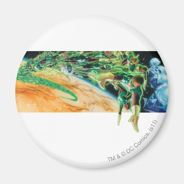 Gren Lanterns Flying in Space Magnet (Front)