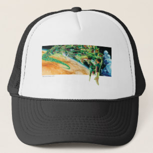 Gren Lanterns Flying in Space Trucker Hat