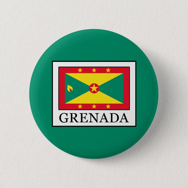 Grenada 6 Cm Round Badge (Front)