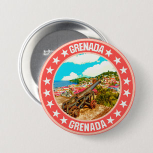 Grenada 7.5 cm round badge