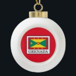 Grenada Ceramic Ball Christmas Ornament<br><div class="desc">Grenada</div>