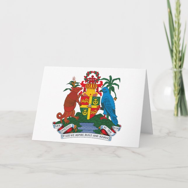 Grenada Coat of Arms Greeting Card (Front)