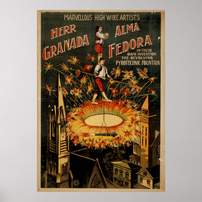 GRENADA FEDORA High Wire Act VAUDEVILLE Poster (Front)