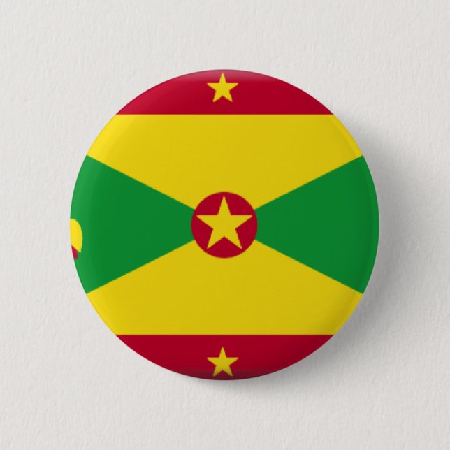 Grenada Flag 6 Cm Round Badge (Front)