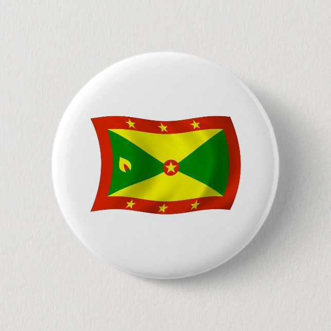 Grenada Flag Button (Front)