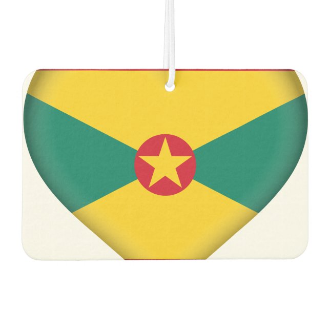 Grenada Flag Car Air Freshener (Front)