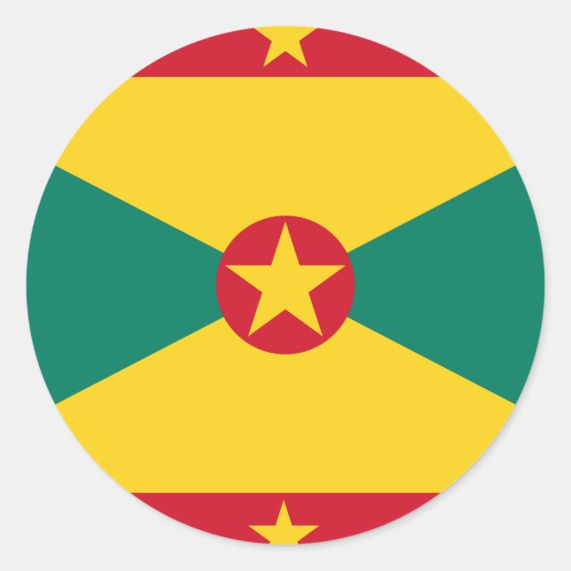 Grenada Flag Classic Round Sticker (Front)