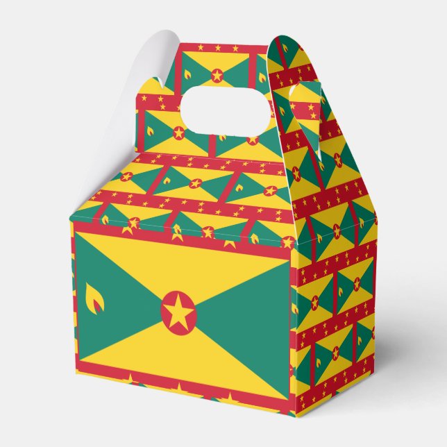 Grenada Flag Favour Box (Back Side)