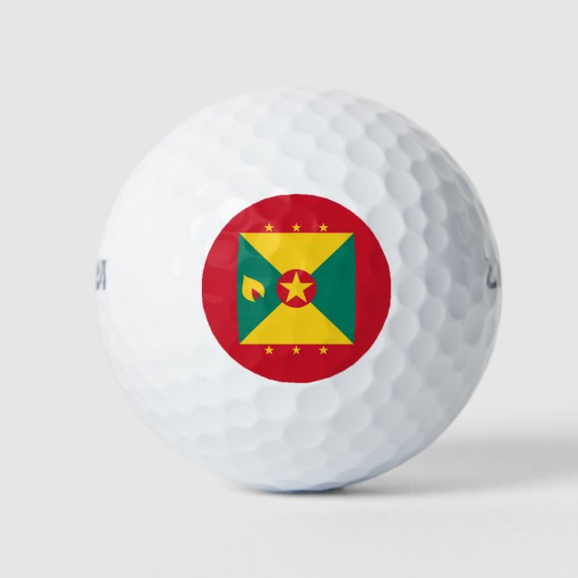 Grenada Flag Golf Balls (Front)