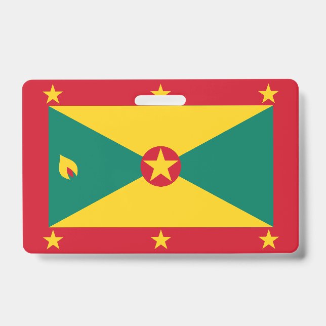 Grenada flag ID badge (Front)