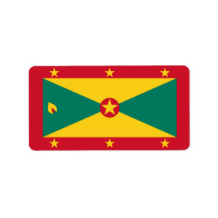 Grenada flag label