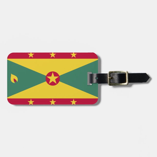 Grenada Flag Luggage Tag (Front Horizontal)