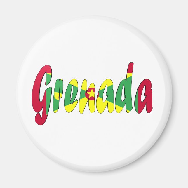 Grenada Flag Magnet (Front)