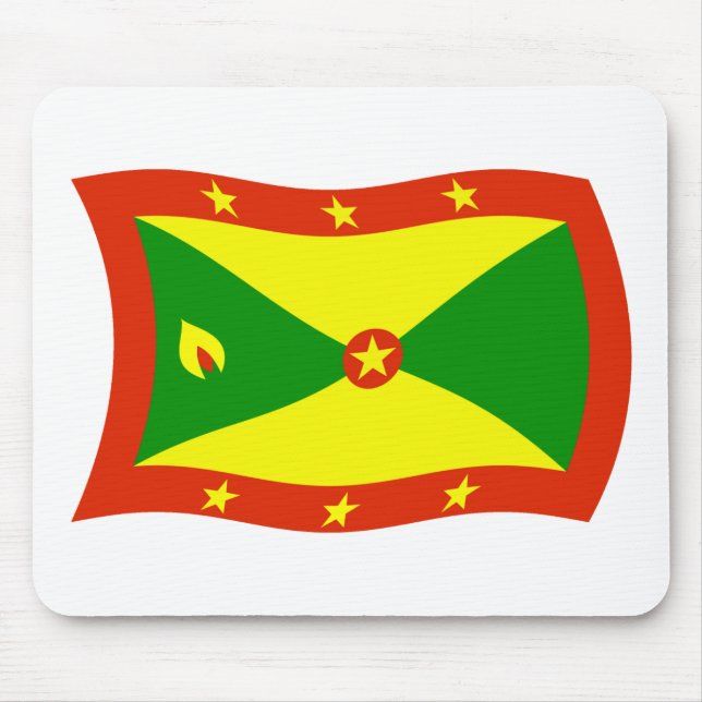 Grenada Flag Mousepad (Front)