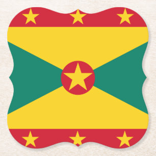 Grenada Flag Paper Coaster