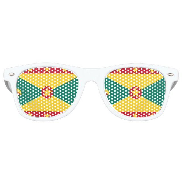 Grenada Flag Retro Sunglasses (Front)
