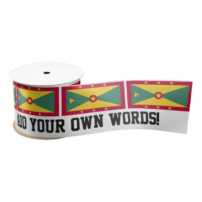 Grenada Flag Satin Ribbon (Spool)