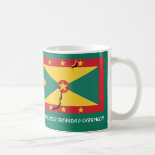 GRENADA FLAG Scripture Patriotic GREEN Coffee Mug