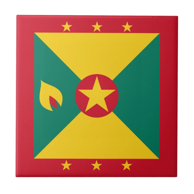 Grenada Flag Tile (Front)