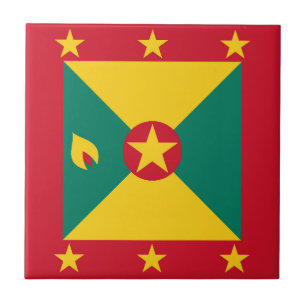 Grenada flag tile