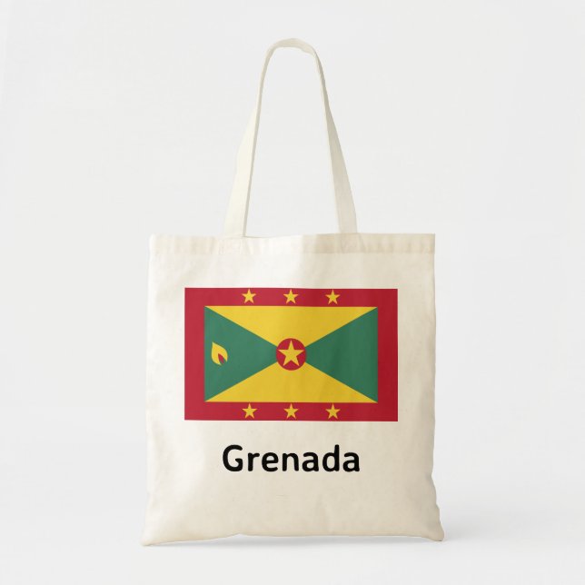 Grenada Flag Tote Bag (Front)