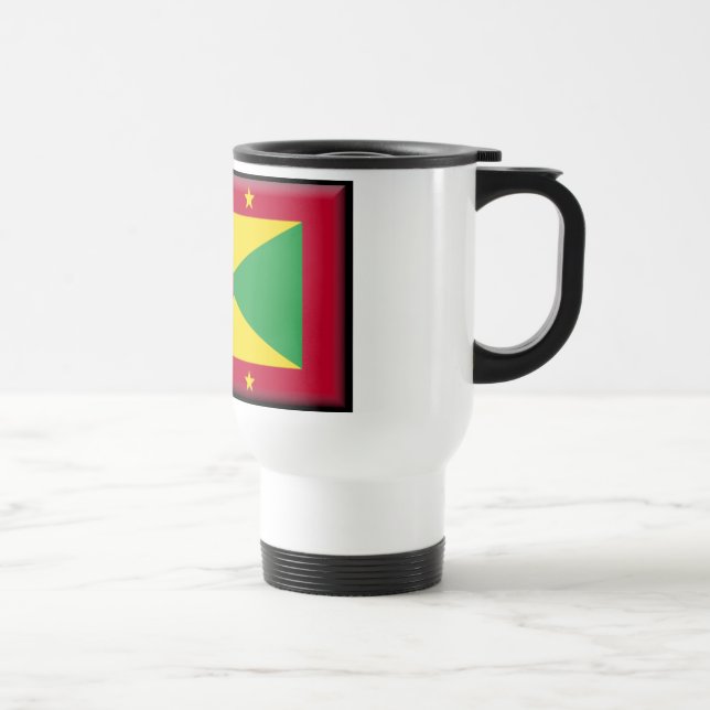 Grenada Flag Travel Mug (Right)