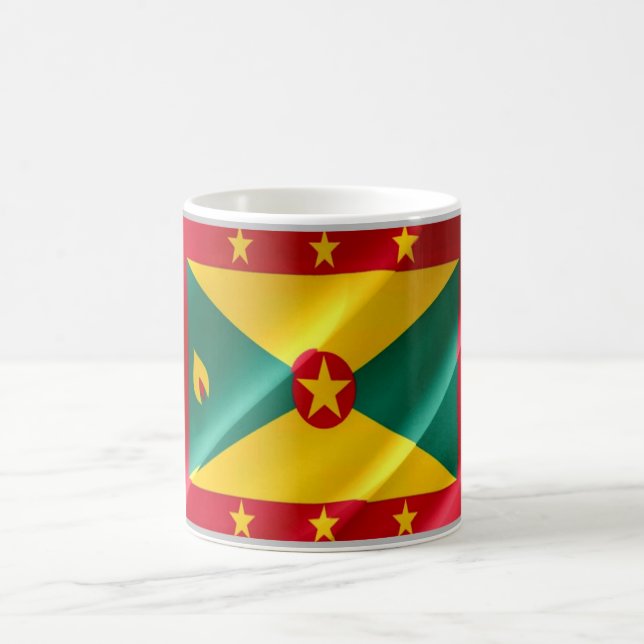 Grenada - Flag Waving - Coffee Mug (Center)