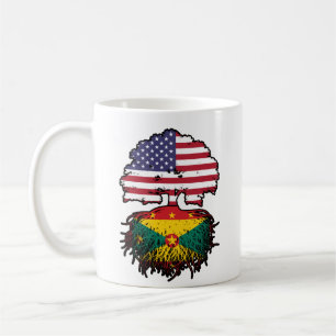Grenada Grenadian American USA Tree Roots Flag Coffee Mug