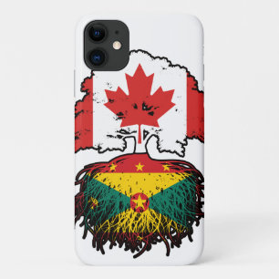 Grenada Grenadian Canadian Canada Tree Roots Flag iPhone 11 Case