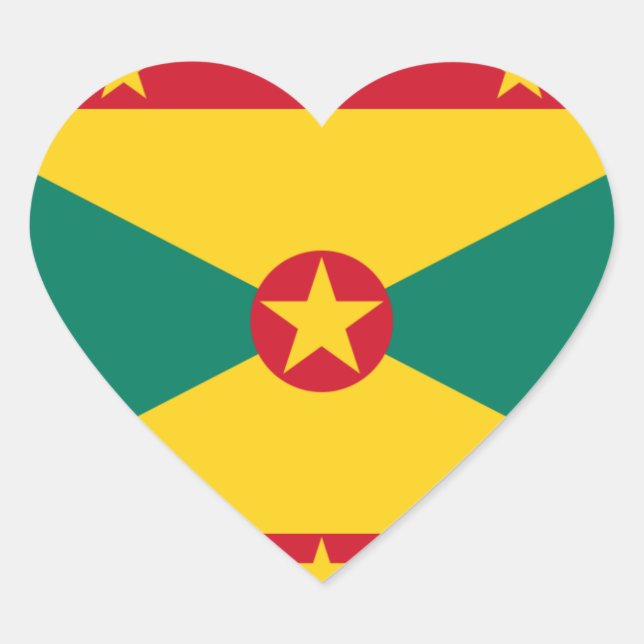grenada heart sticker (Front)