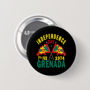 Grenada Independence Day 6 Cm Round Badge