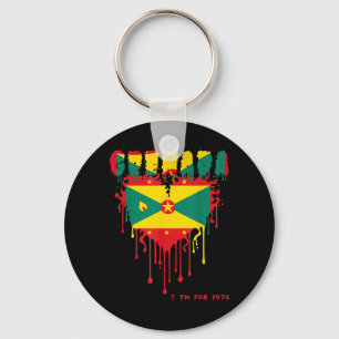 Grenada Independence Day Grenadian 50th Key Ring