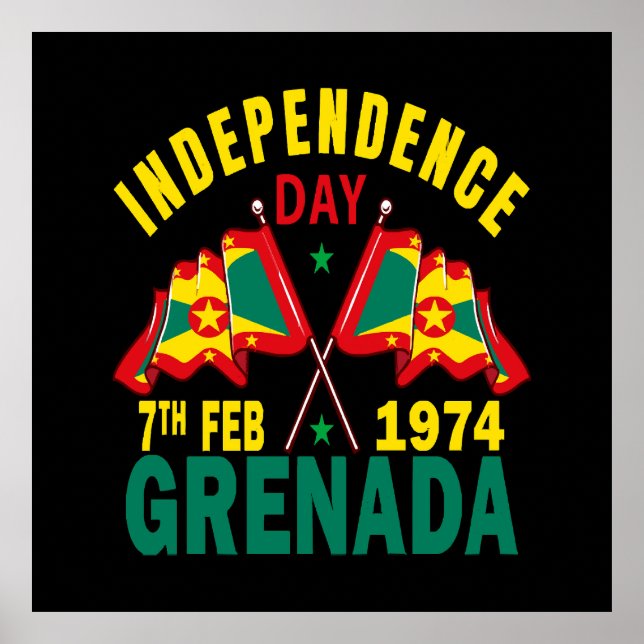 Grenada Independence Day Poster (Front)