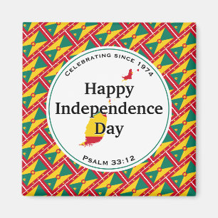 GRENADA INDEPENDENCE Grenadian Flag Scripture Magnet