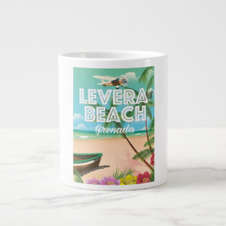 Grenada levera beach Travel Poster Large Coffee Mug
