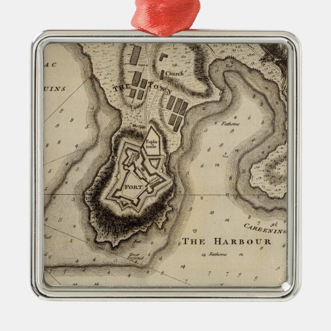 Grenada Metal Tree Decoration (Front)