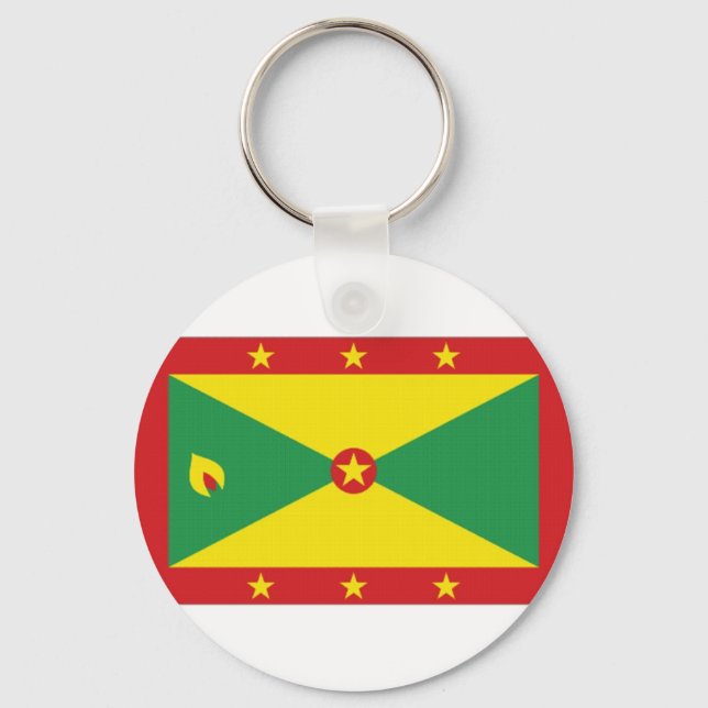 Grenada National Flag Key Ring (Front)