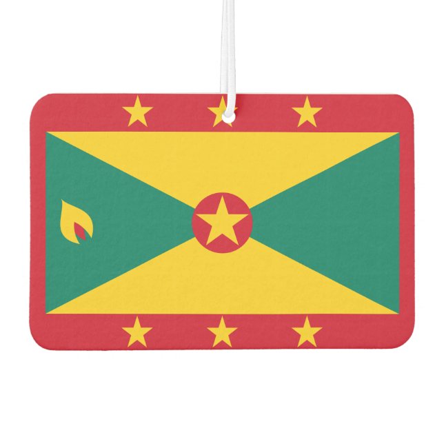 Grenada National World Flag Car Air Freshener (Front)