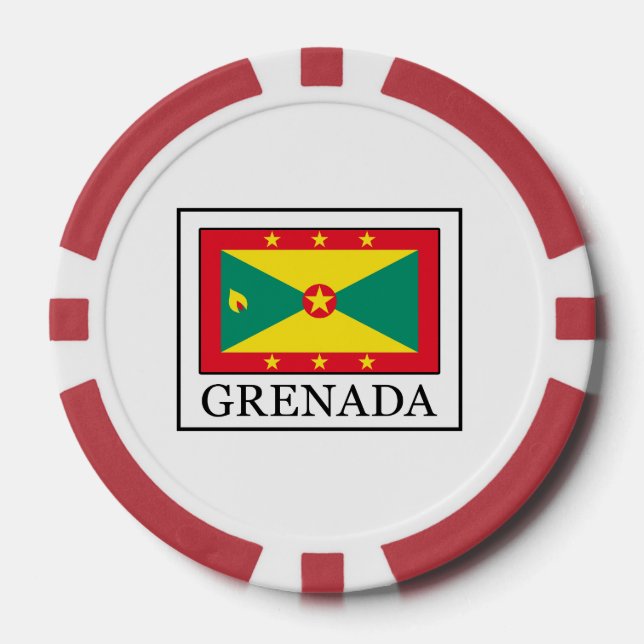 Grenada Poker Chips (Front)