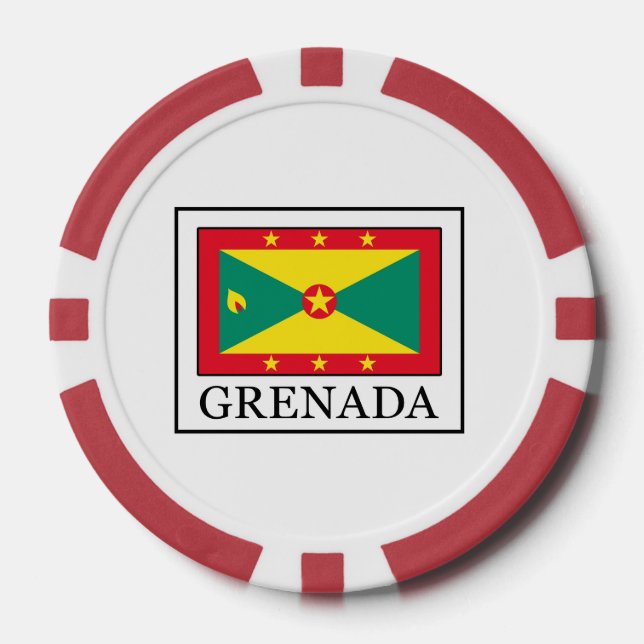 Grenada Poker Chips (Front)