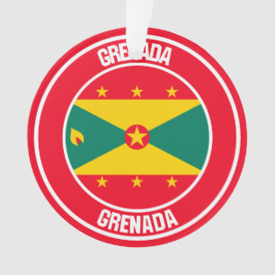 Grenada Round Emblem Ornament