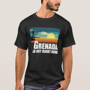 Grenada so hot right now Retro Travel Beach Vacati T-Shirt