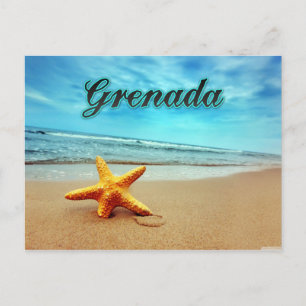 Grenada starfish postcard