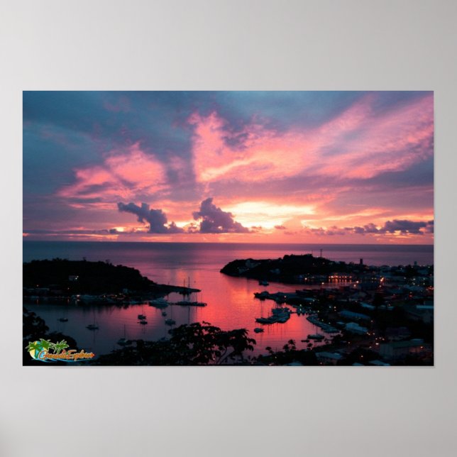 Grenada Sunset Poster (Front)