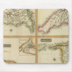 Grenada, Tobago, Trinidad, Curacao Mouse Mat
