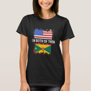 Grenada Vintage I'm Both Of Them America Grenadian T-Shirt