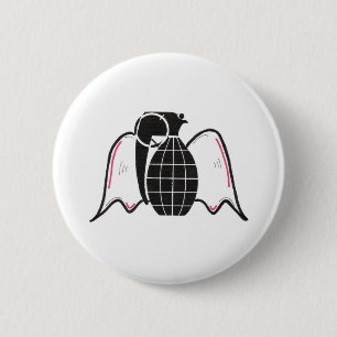 "Grenade Angel" 6 Cm Round Badge