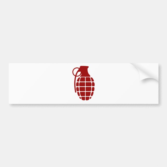 Grenade Bumper Sticker (Front)